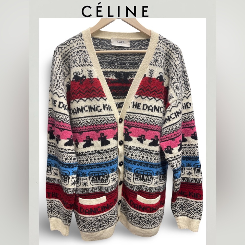 SS21 Loose Cardigan Sweater in Wool